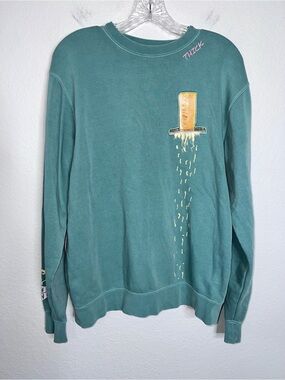 Mr Eat Well Sweater Small Medium Pharm Cheese Print Appreciate You Oversized AA